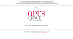 Desktop Screenshot of opusgroupfinancial.com